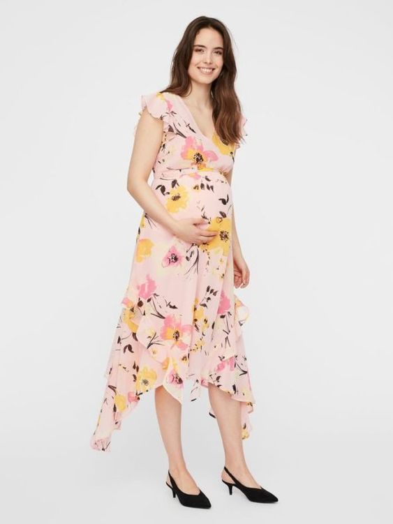 vestidos florales para embarazadas