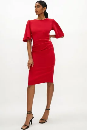 vestido rojo formal para navidad 2022