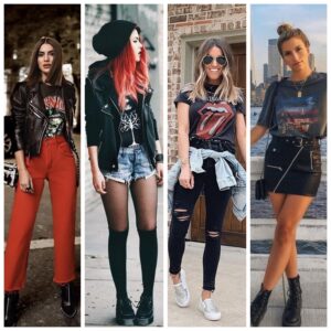 looks para un concierto de rock